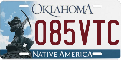 OK license plate 085VTC