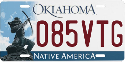 OK license plate 085VTG