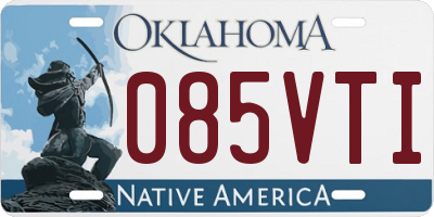OK license plate 085VTI
