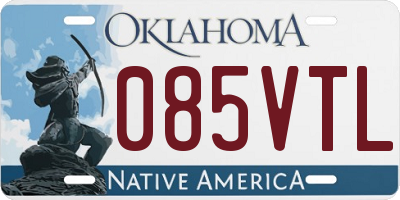 OK license plate 085VTL