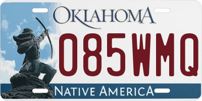 OK license plate 085WMQ