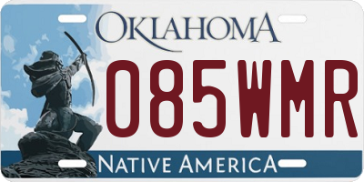 OK license plate 085WMR
