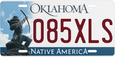 OK license plate 085XLS