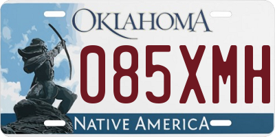 OK license plate 085XMH