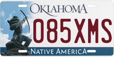 OK license plate 085XMS