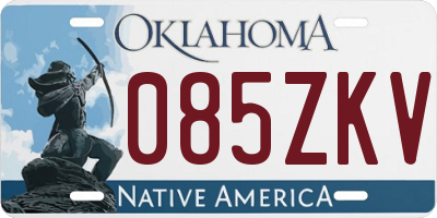 OK license plate 085ZKV