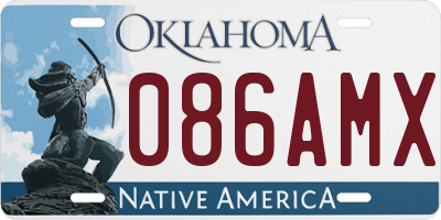 OK license plate 086AMX