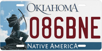 OK license plate 086BNE