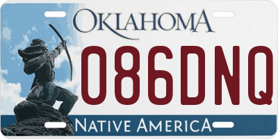 OK license plate 086DNQ