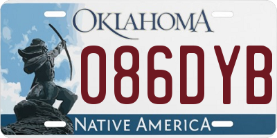 OK license plate 086DYB
