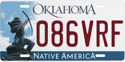 OK license plate 086VRF