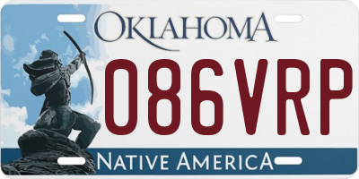 OK license plate 086VRP