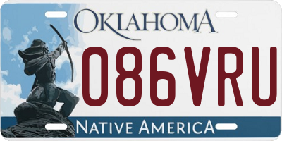 OK license plate 086VRU
