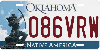 OK license plate 086VRW