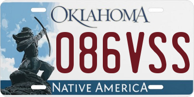 OK license plate 086VSS