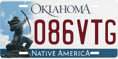 OK license plate 086VTG