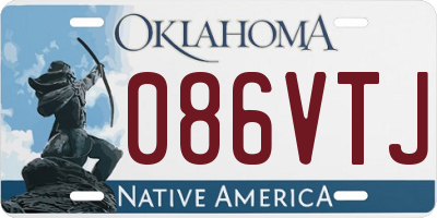 OK license plate 086VTJ