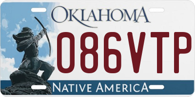 OK license plate 086VTP