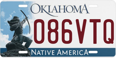 OK license plate 086VTQ