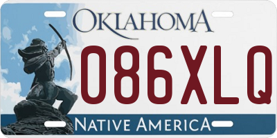 OK license plate 086XLQ