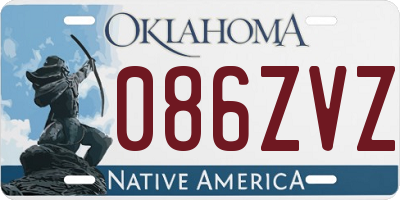 OK license plate 086ZVZ