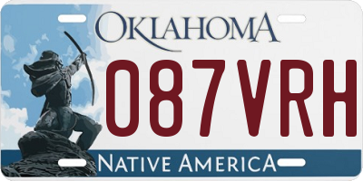 OK license plate 087VRH