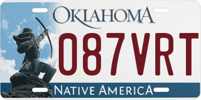 OK license plate 087VRT
