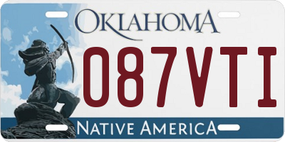 OK license plate 087VTI