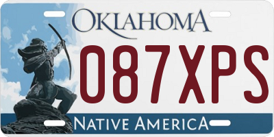 OK license plate 087XPS