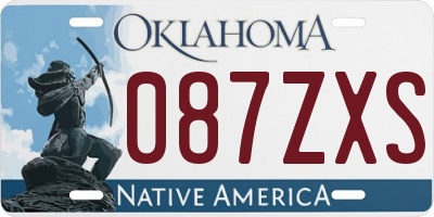 OK license plate 087ZXS