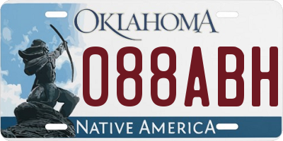 OK license plate 088ABH