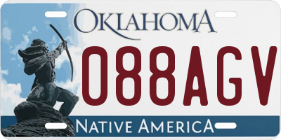 OK license plate 088AGV