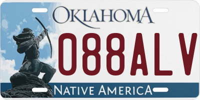 OK license plate 088ALV