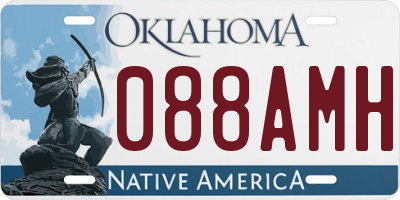 OK license plate 088AMH