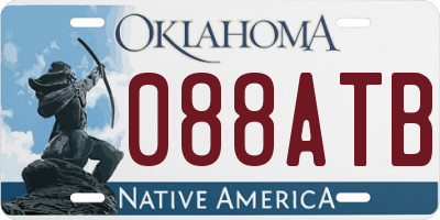 OK license plate 088ATB