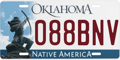 OK license plate 088BNV