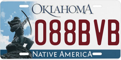 OK license plate 088BVB