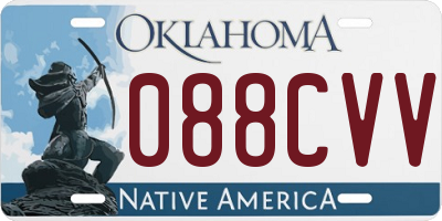 OK license plate 088CVV