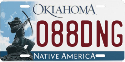 OK license plate 088DNG