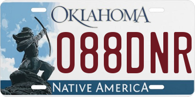 OK license plate 088DNR