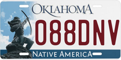 OK license plate 088DNV