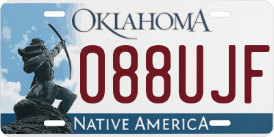 OK license plate 088UJF