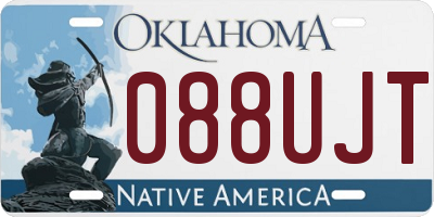 OK license plate 088UJT