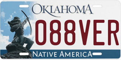 OK license plate 088VER