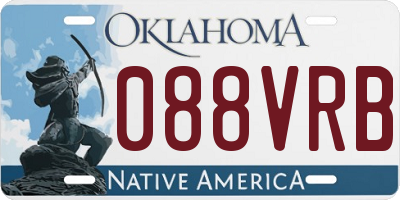 OK license plate 088VRB