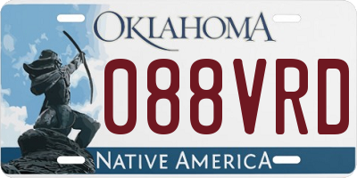 OK license plate 088VRD
