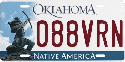 OK license plate 088VRN