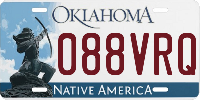 OK license plate 088VRQ