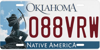 OK license plate 088VRW