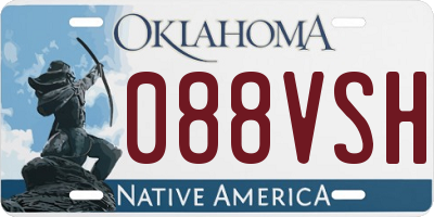 OK license plate 088VSH